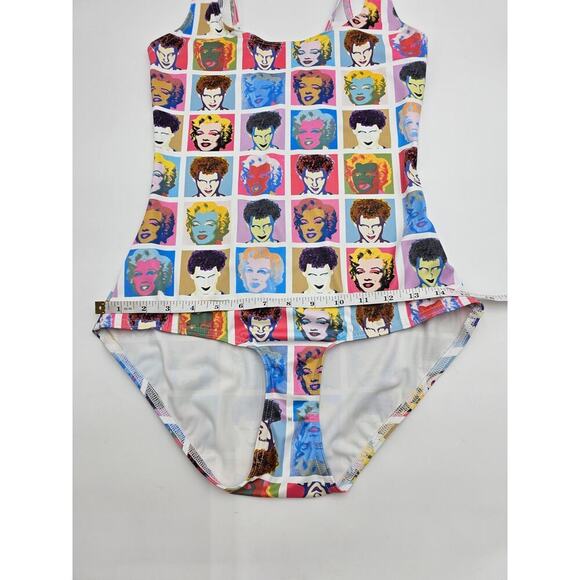 Blackmilk Women's Size M Marilyn Monroe And James Lillis Pop Art Swimsuit - Picture 2 of 8